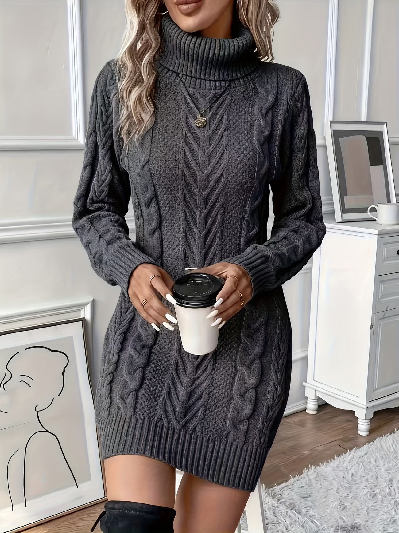 Elisa | Elegante Intrecciato Abito Midi