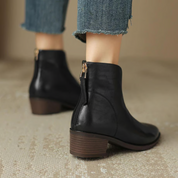 Flavia | Eleganti Confortevoli Stivaletti con Tacco Basso