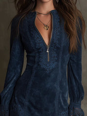 Eleonora | Elegante Raffinato Abito Corto con Pizzo