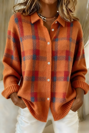 Marina | Classico Morbido Cardigan a Quadri