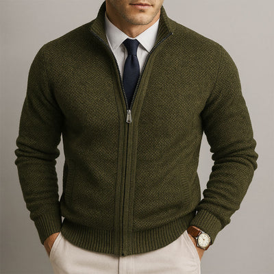 Marco Canali – Cardigan in Lana Merino con Zip