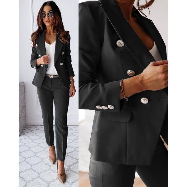 Montréa Completo Donna Blazer e Pantaloni | Tailleur Elegante 2 Pezzi