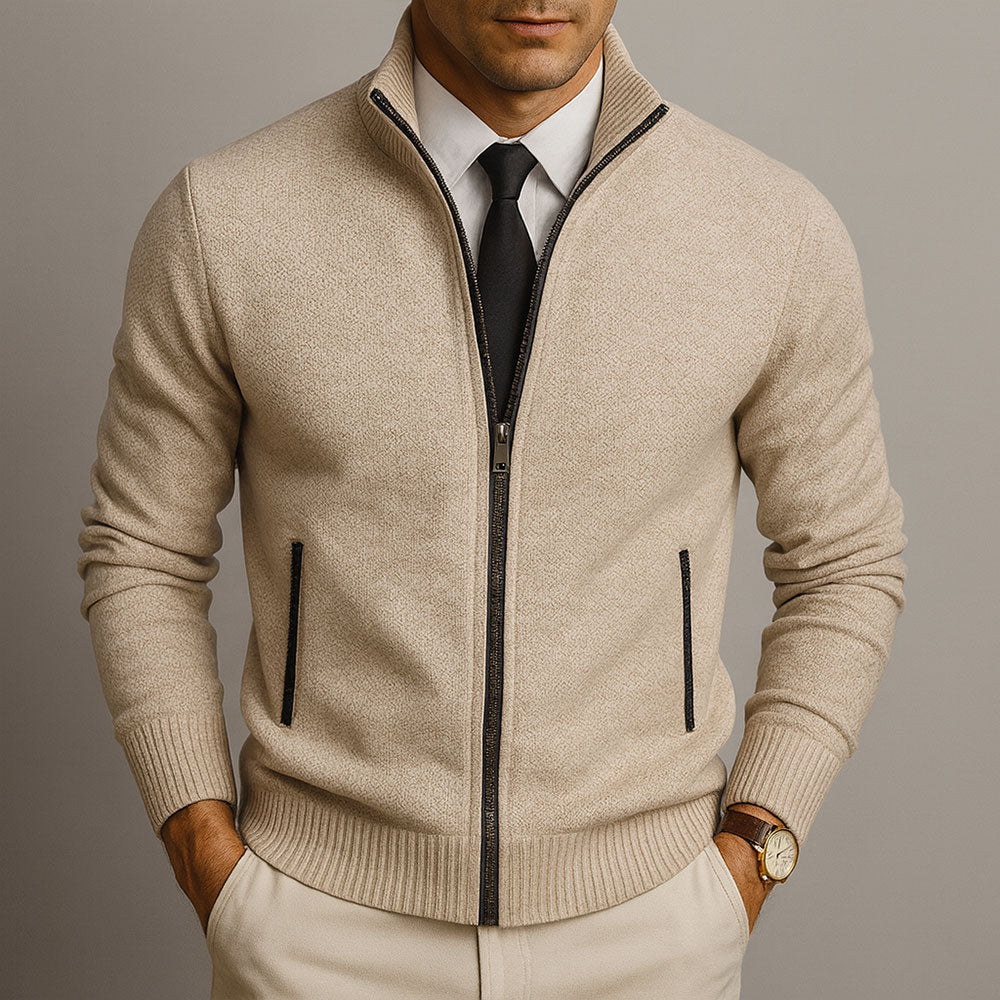 Marco Canali – Cardigan in Lana Merino con Zip
