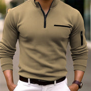 Marco | Moderna Funzionale Camicia Maniche Lunghe con Zip