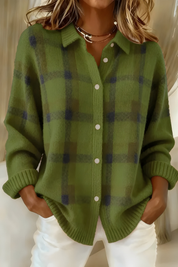 Marina | Classico Morbido Cardigan a Quadri
