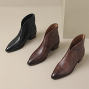 Flavia | Eleganti Confortevoli Stivaletti con Tacco Basso