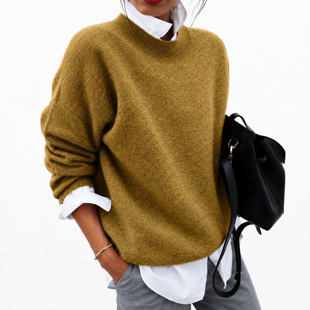Celestine Maglione Girocollo Donna in Cashmere | Maglia Morbida ed Elegante