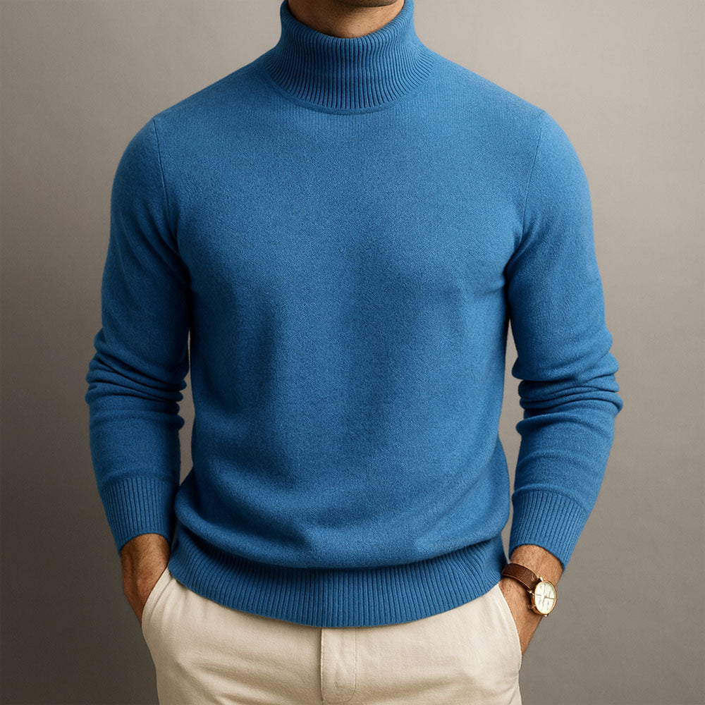 Enzo Vallini – Maglione in Cashmere a Collo Alto