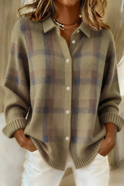 Marina | Classico Morbido Cardigan a Quadri