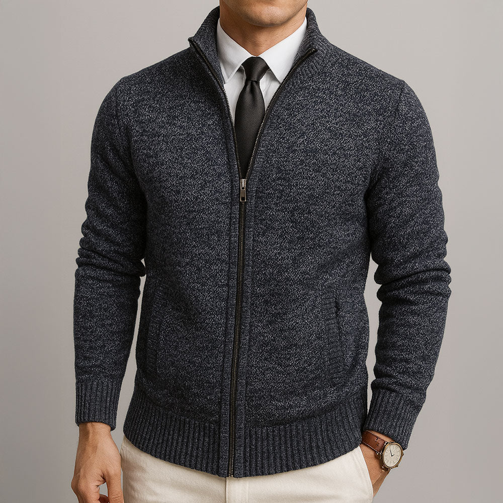 Marco Canali – Cardigan in Lana Merino con Zip