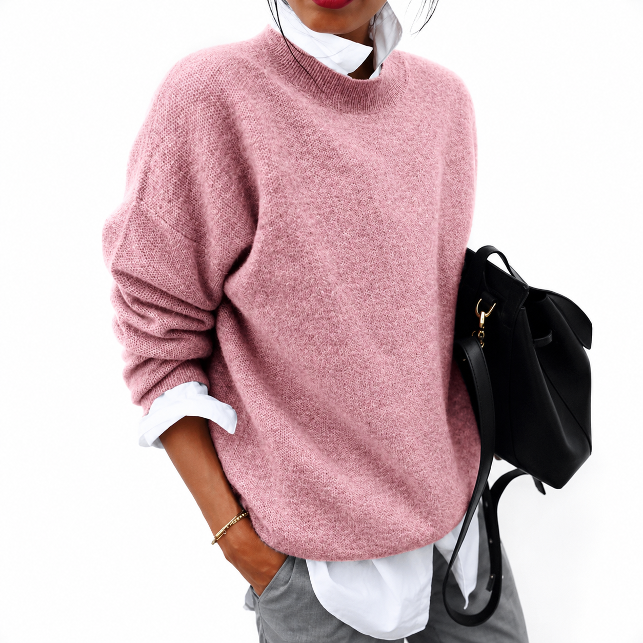 Celestine Maglione Girocollo Donna in Cashmere | Maglia Morbida ed Elegante