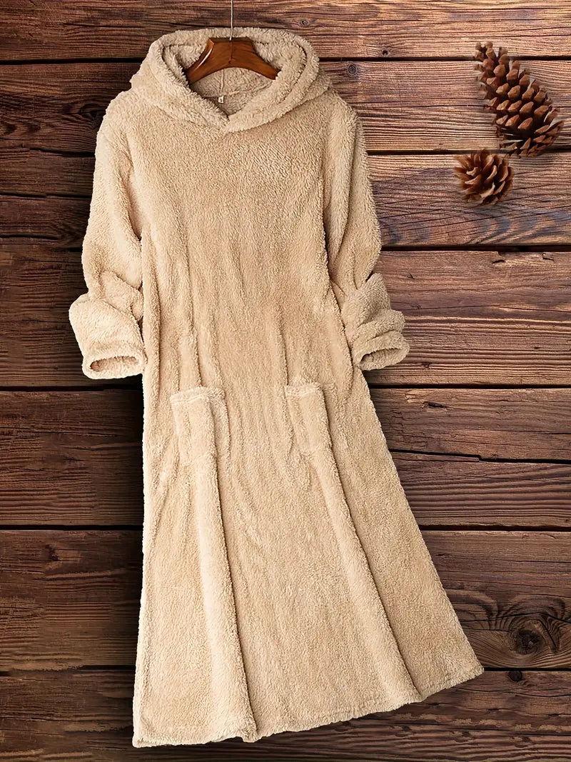 Eugenia | Casual Confortevole Abito Midi con Cappuccio