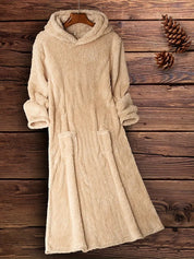 Eugenia | Casual Confortevole Abito Midi con Cappuccio