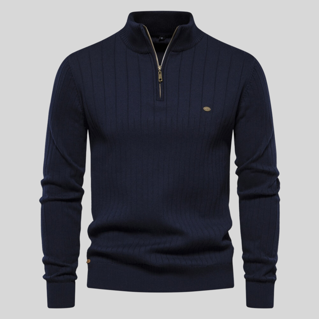 Enzo™ – Maglione a Maglia con Zip