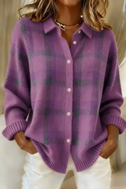 Marina | Classico Morbido Cardigan a Quadri