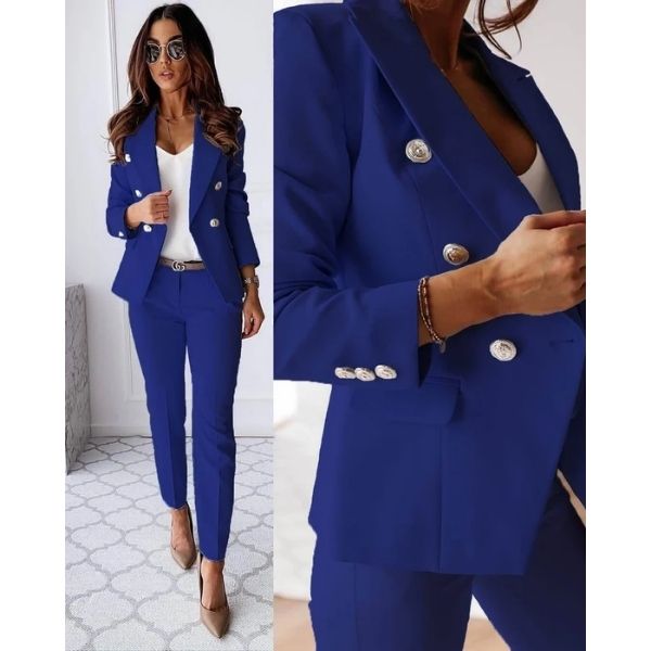 Montréa Completo Donna Blazer e Pantaloni | Tailleur Elegante 2 Pezzi
