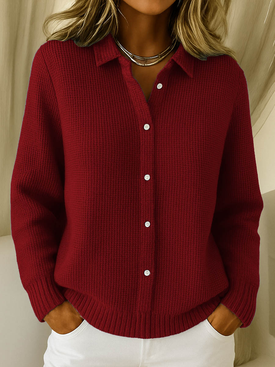 Emanuela | Classico Elegante Cardigan con Bottoni