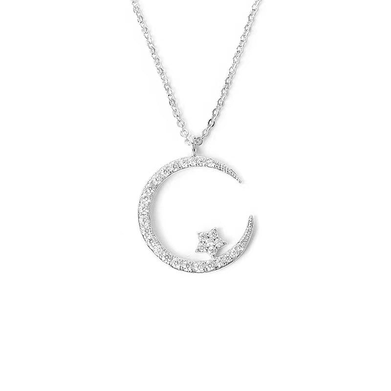 Francesca | Elegante Celestiale Collana Luna e Stella
