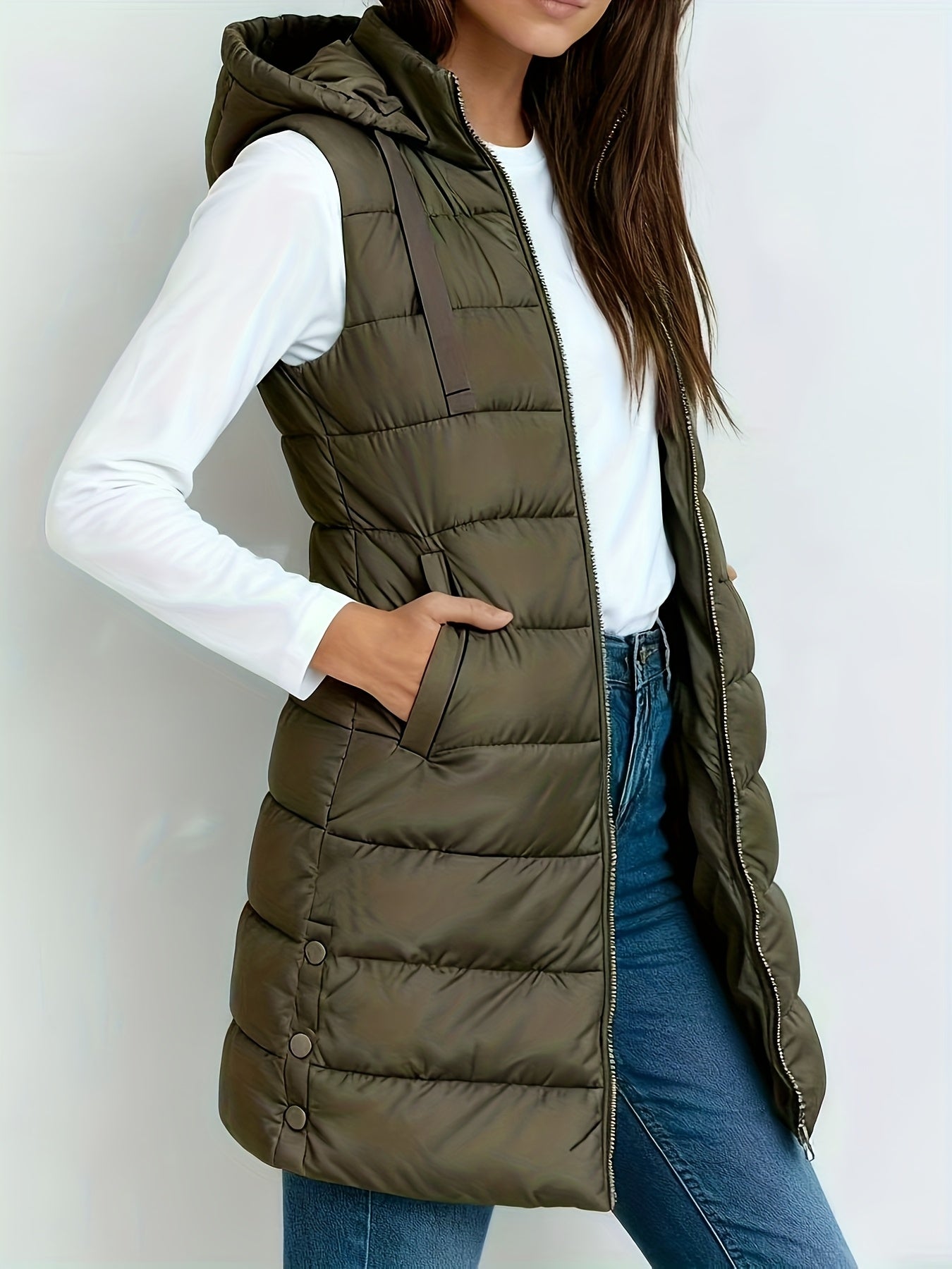 Federica | Leggera Elegante Giacca con Cappuccio Mezza Stagione