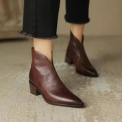 Flavia | Eleganti Confortevoli Stivaletti con Tacco Basso