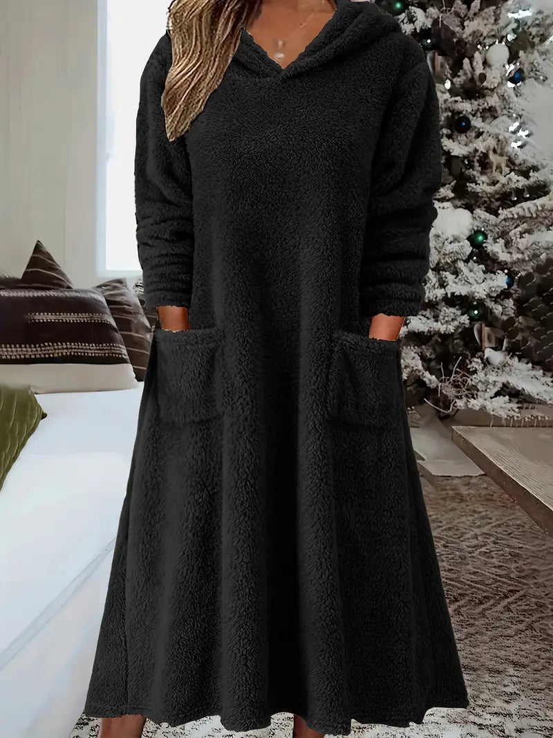 Eugenia | Casual Confortevole Abito Midi con Cappuccio