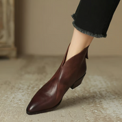 Flavia | Eleganti Confortevoli Stivaletti con Tacco Basso