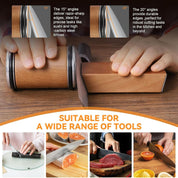 Affilacoltelli Professionale con Rullo Diamantato e Guida Magnetica | Affilatore Coltelli per Affilatura Veloce e Precisa in Cucina 4