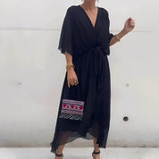 Allegra | Elegante Abito Midi con Scollatura a V per Cerimonia 0