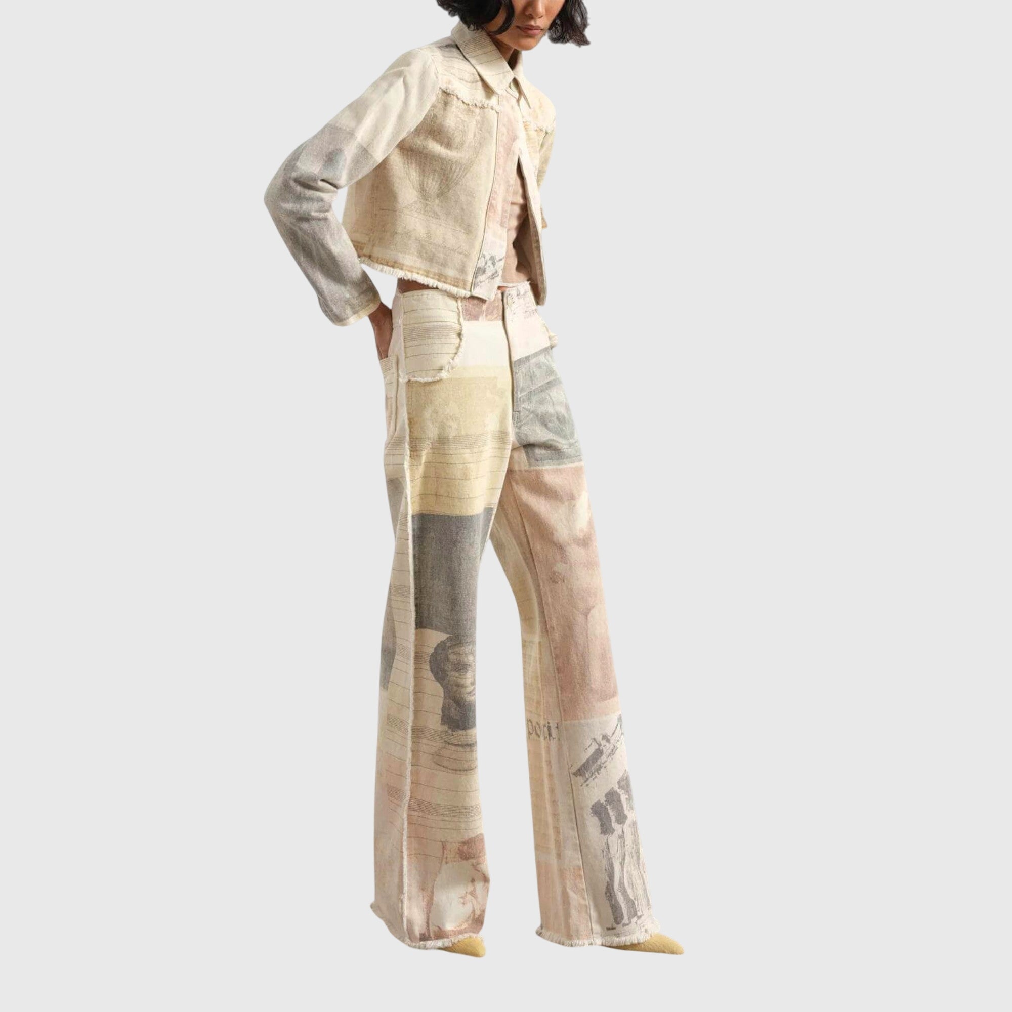 Alma | Jeans Larghi Donna con Vita Alta e Orlo a Taglio Vivo | Comfort e Stile per Ogni Occasione 6