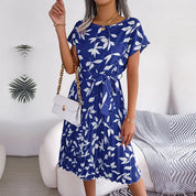 Ambra | Elegante Abito Midi Plissettato con Stampa Floreale 2