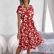 Ambra | Elegante Abito Midi Plissettato con Stampa Floreale 3
