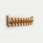 Appendiabiti Da Parete Elegante in Legno Ispirato al Pianoforte | Soluzione Salvaspazio per Cappotti e Accessori 4