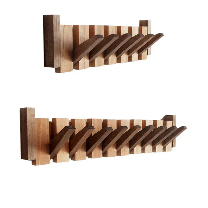 Appendiabiti Da Parete Elegante in Legno Ispirato al Pianoforte | Soluzione Salvaspazio per Cappotti e Accessori 6