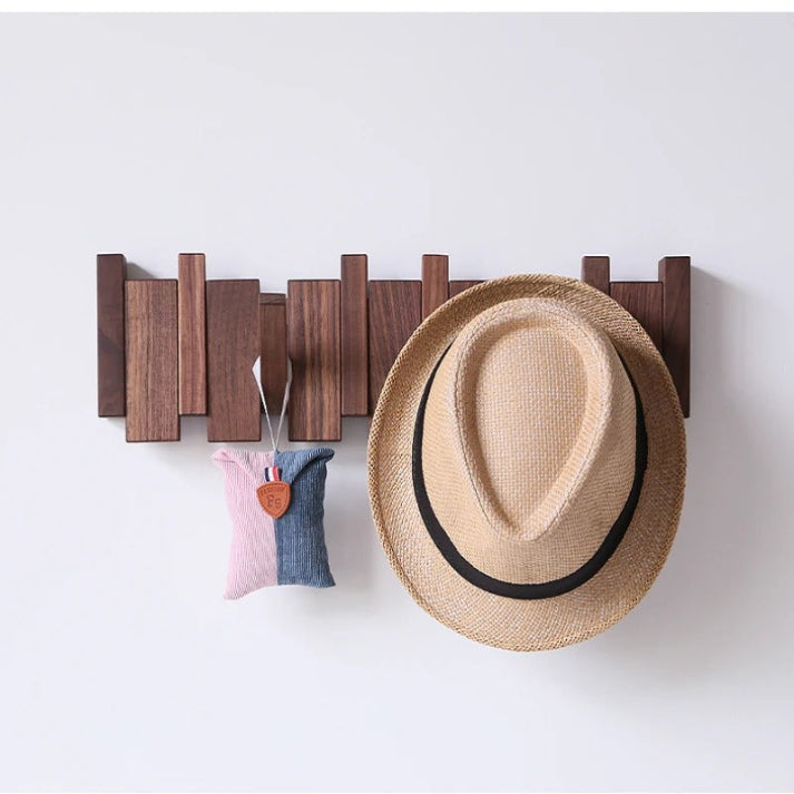 Appendiabiti Da Parete Elegante in Legno Ispirato al Pianoforte | Soluzione Salvaspazio per Cappotti e Accessori 7