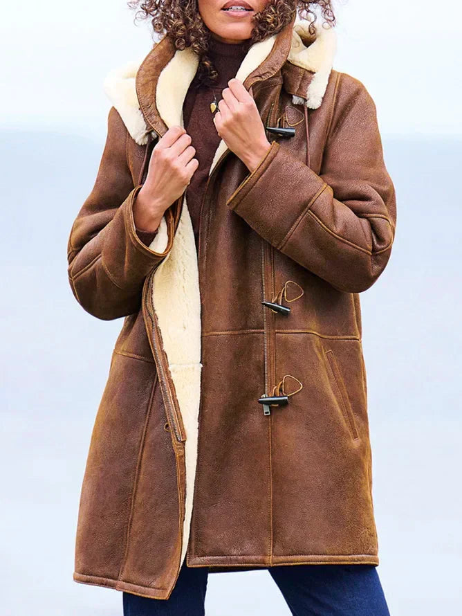 Arianna  | Elegante Cappotto Invernale Donna con Cappuccio 0