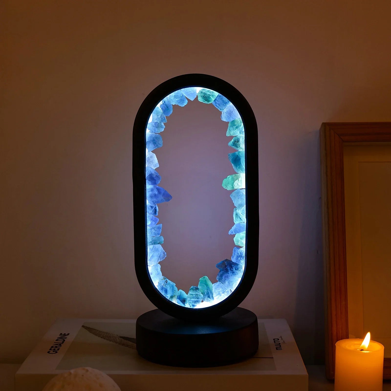 AuraStone | Elegant Natural Amethyst Relaxation Table Lamp 2