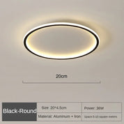 AuroraSphere | Elegante Plafoniera LED Moderna da Soffitto Rotonda 0