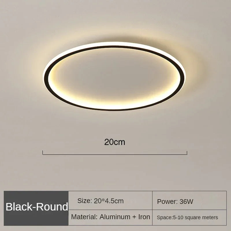 AuroraSphere | Elegante Plafoniera LED Moderna da Soffitto Rotonda 0