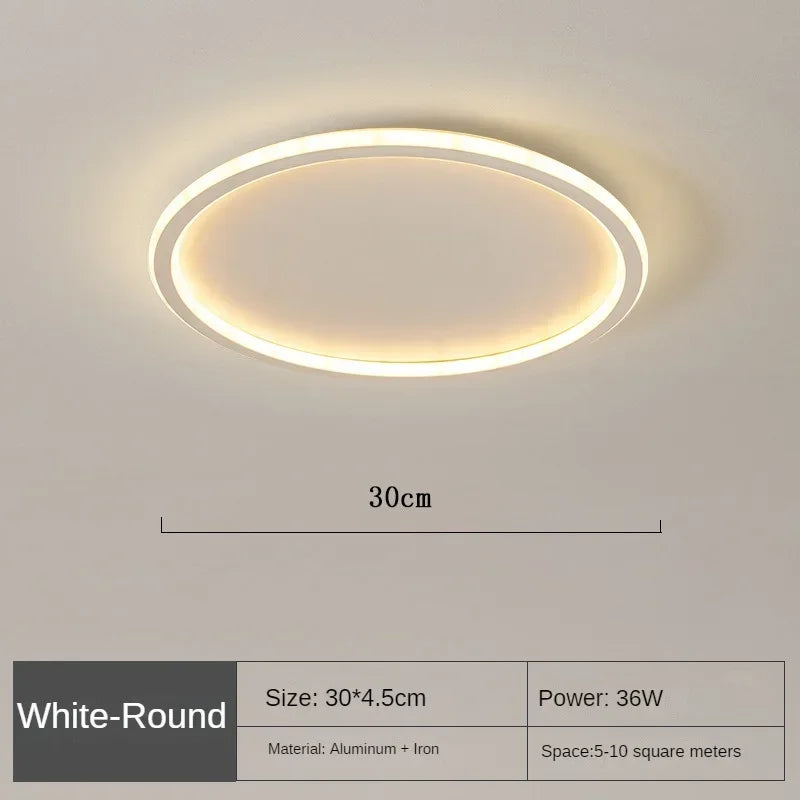 AuroraSphere | Elegante Plafoniera LED Moderna da Soffitto Rotonda 10
