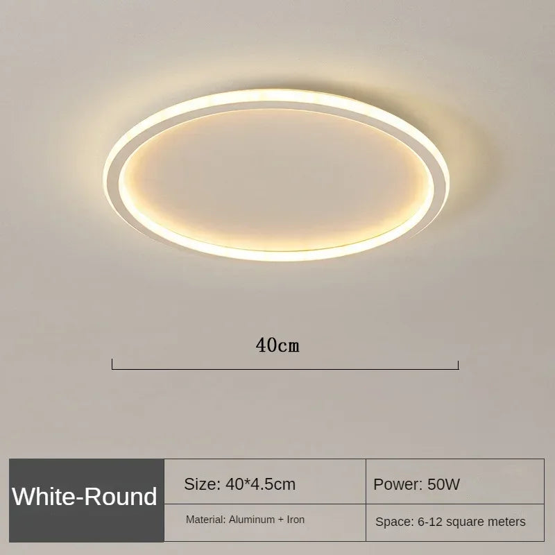 AuroraSphere | Elegante Plafoniera LED Moderna da Soffitto Rotonda 18