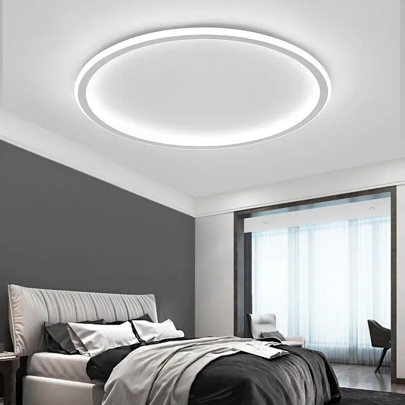 AuroraSphere | Elegante Plafoniera LED Moderna da Soffitto Rotonda 4