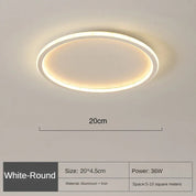 AuroraSphere | Elegante Plafoniera LED Moderna da Soffitto Rotonda 6