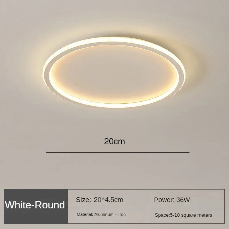 AuroraSphere | Elegante Plafoniera LED Moderna da Soffitto Rotonda 6