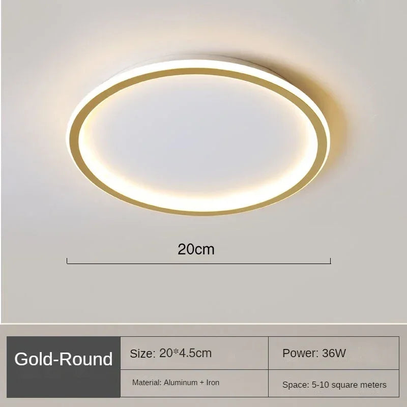 AuroraSphere | Elegante Plafoniera LED Moderna da Soffitto Rotonda 7