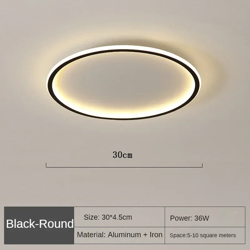 AuroraSphere | Elegante Plafoniera LED Moderna da Soffitto Rotonda 8