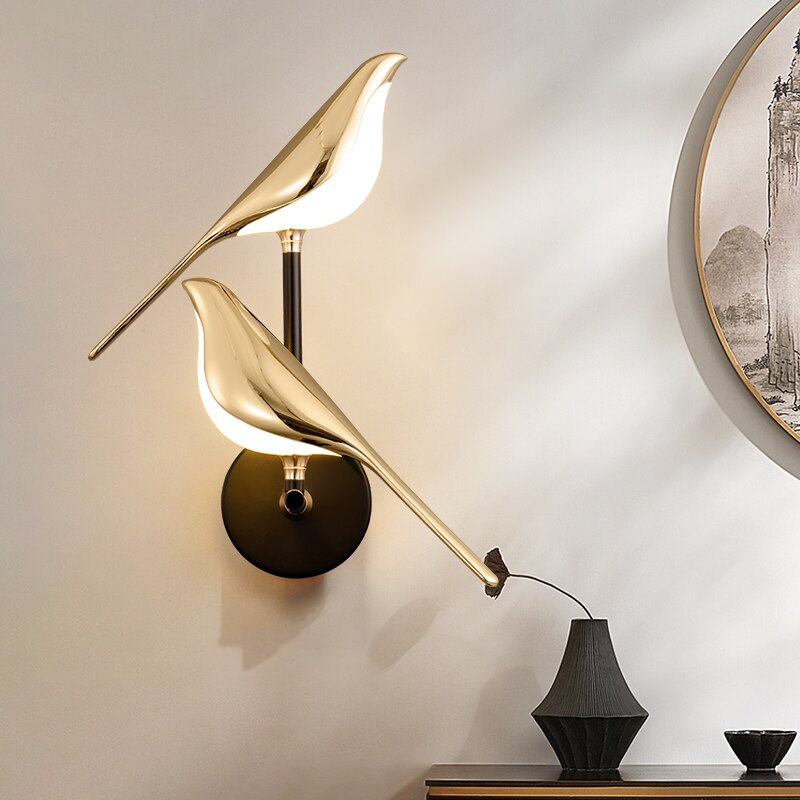 AvianGlow | Elegante Lampada da Parete Moderna a Forma di Uccelli 2