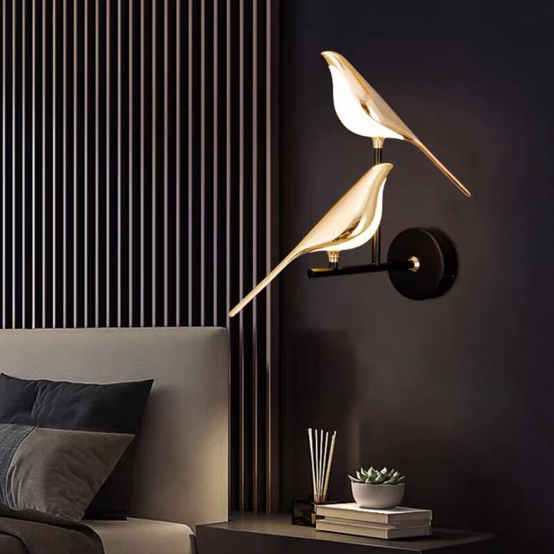 AvianGlow | Elegante Lampada da Parete Moderna a Forma di Uccelli 4