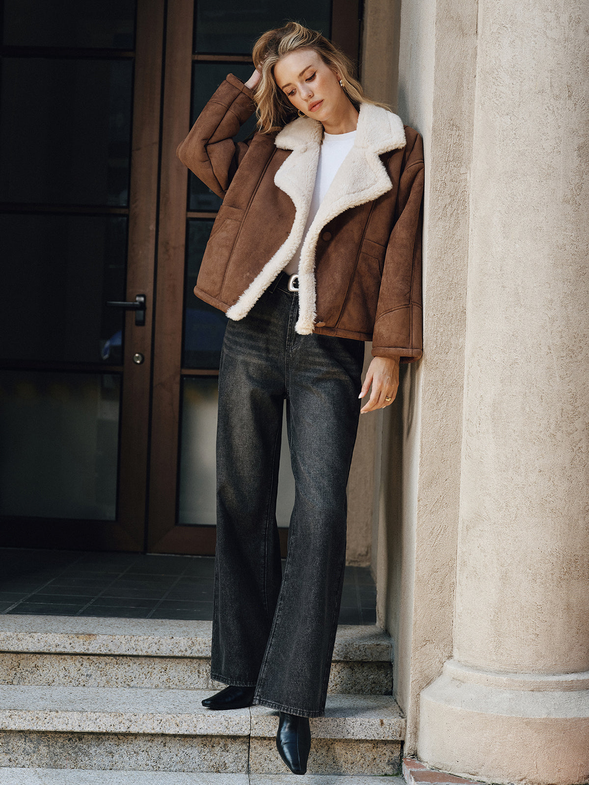 Cortina – Cappotto a revers foderato in pile