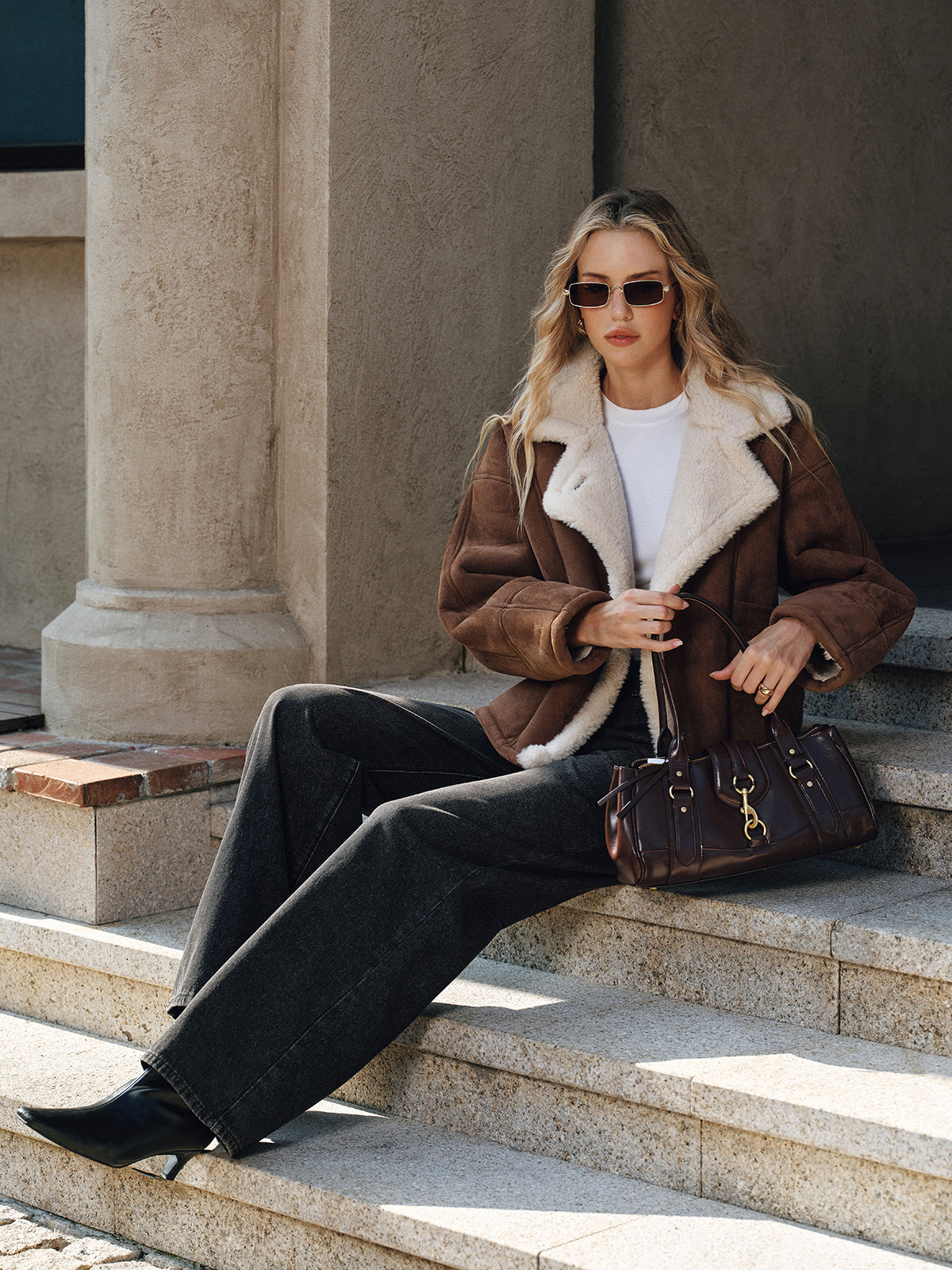 Cortina – Cappotto a revers foderato in pile