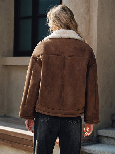 Cortina – Cappotto a revers foderato in pile